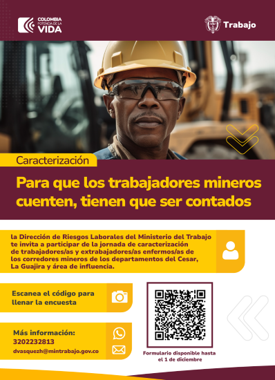 Imagen de apoyo de  Historica encuesta de caracterizacion de las condiciones de salud de los trabajadores y trabajadoras del sector minero de Cesar y La Guajira