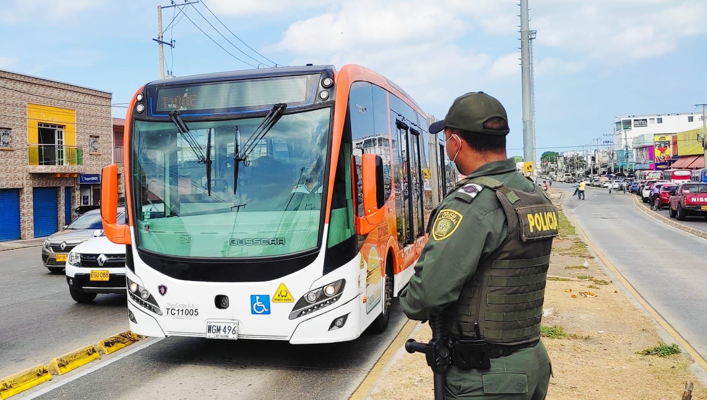 Imagen de apoyo de  Transcaribe estima perdidas por mas de 600 millones de pesos tras los ataques vandalicos