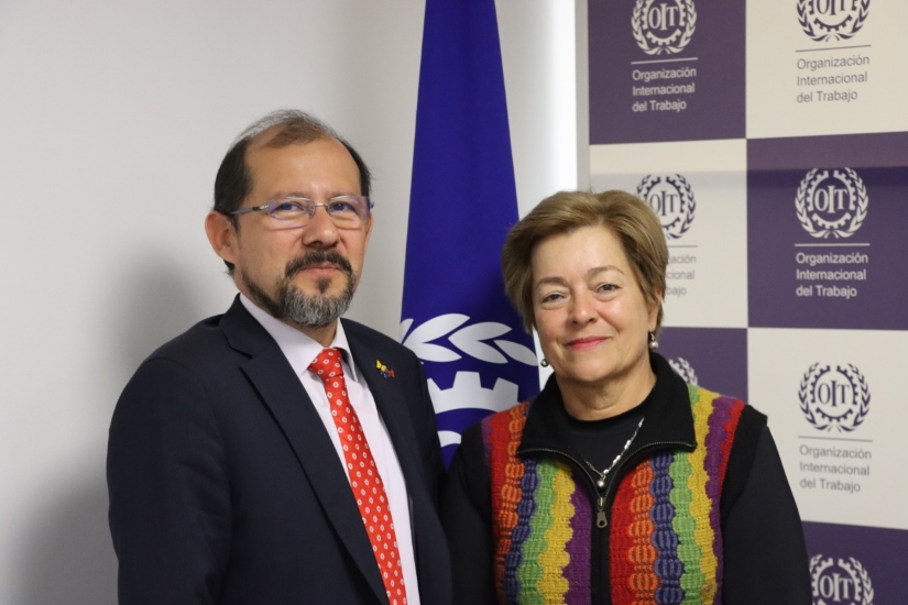 Imagen de apoyo de  Espacio de dialogo entre la Ministra de Trabajo y la OIT