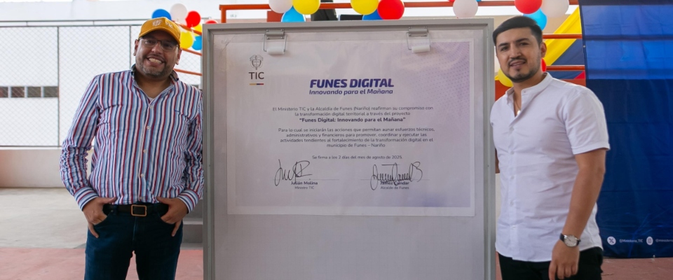 Imagen de apoyo de  Convenio Funes Digital Innovacion para el maana impulsara desarrollo tecnologico en este municipio de Nario