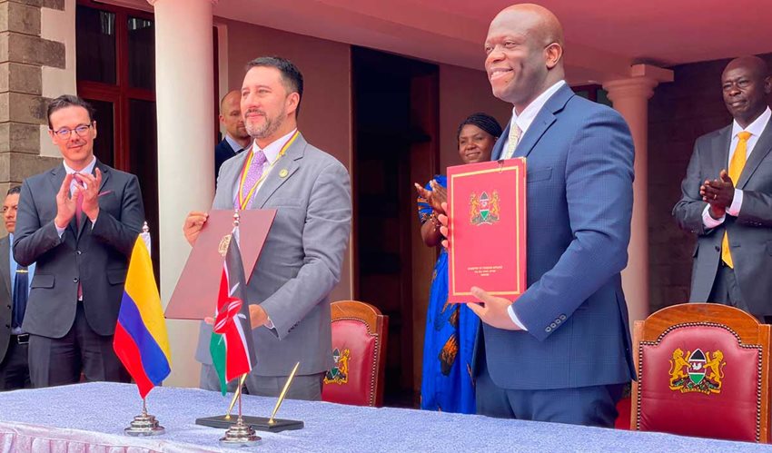 Imagen de apoyo de  Colombia y Kenia firman declaraciones de intencion en turismo y comercio exterior