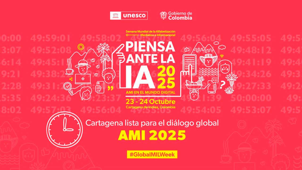 Imagen de apoyo de  Colombia lidera debate de la Unesco sobre inteligencia artificial en la Semana Mundial de Alfabetizacion Mediatica