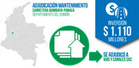 Imagen de apoyo de Adjudicado mantenimiento para la via QuimbayaPanaca en el Quindio