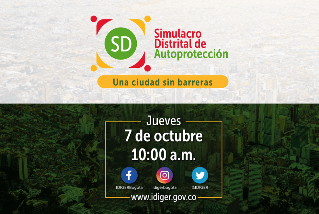 Imagen de apoyo de  Simulacro Distrital de Autoproteccion de Bogota