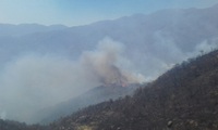 Imagen de apoyo de  Autoridades realizan acciones para controlar incendio forestal presentado en la Sierra Nevada de Santa Marta