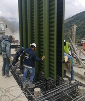 Imagen de apoyo de  Instalacion de modulos del tablestacado en el km 58 de la via BogotaVillavicencio