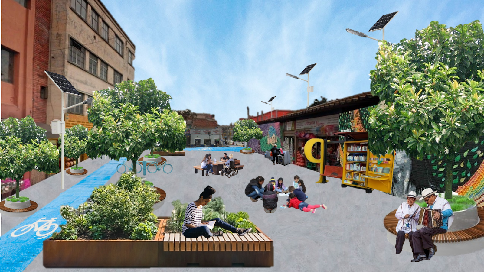 Imagen de apoyo de  EcoBarrio 7 de agosto fue la propuesta ganadora de la convocatoria Estudiantes Reinventando Ciudades de C40 cities