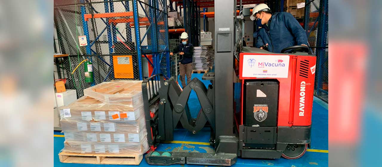 Imagen de apoyo de Colombia recibio 689220 dosis de vacunas de Moderna