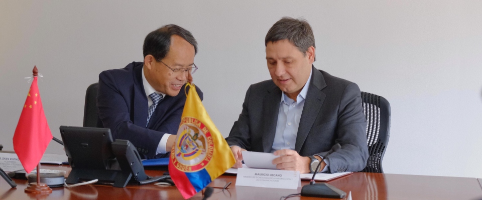 Imagen de apoyo de Colombia y China firman Memorando de Entendimiento para impulsar la cooperacion en el sector TIC