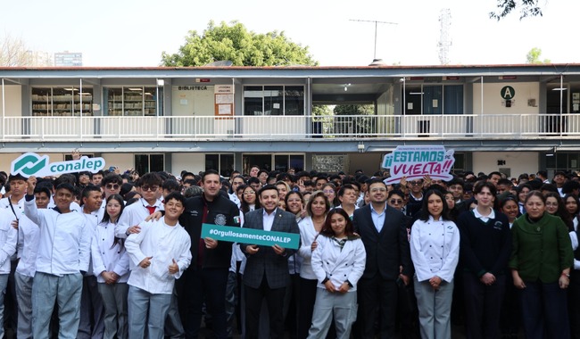 Imagen de apoyo de  Inician 320 mil estudiantes del Conalep el ciclo escolar 20242025II