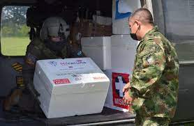 Imagen de apoyo de  Las Fuerzas Militares se han transportado 455373 vacunas contra Covid19
