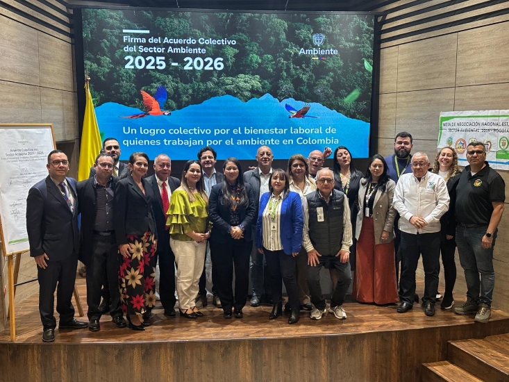 Imagen de apoyo de  Organizaciones sindicales del sector ambiente firmaron acuerdo colectivo