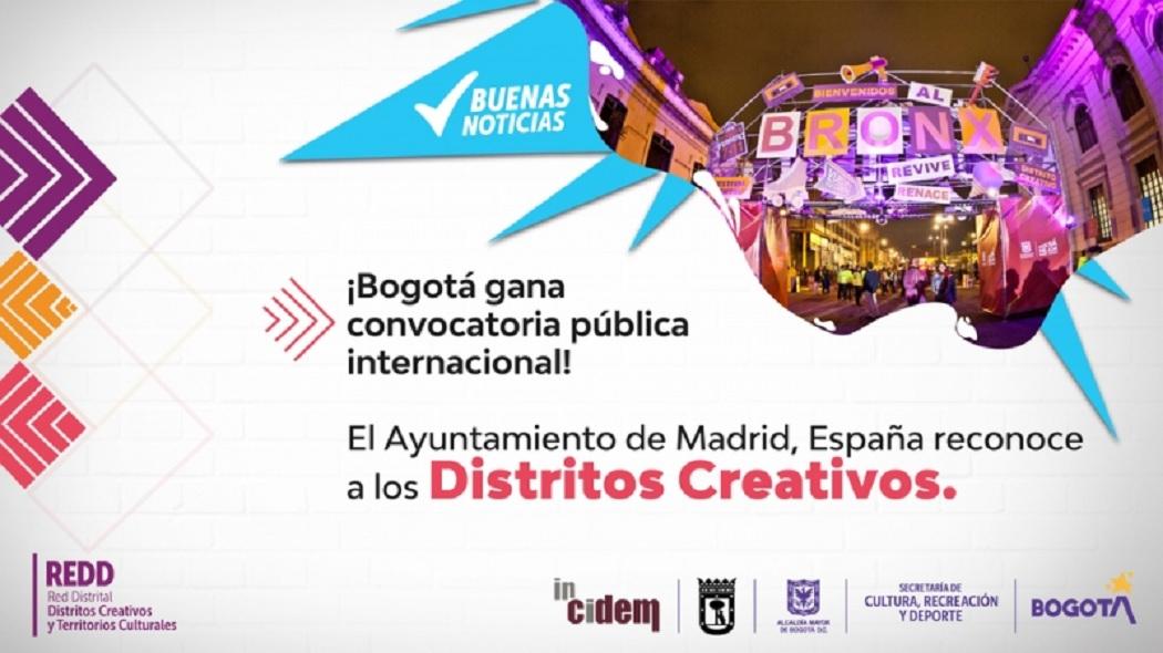 Imagen de apoyo de  Con Red de Distritos Creativos Bogota gano convocatoria publica internacional