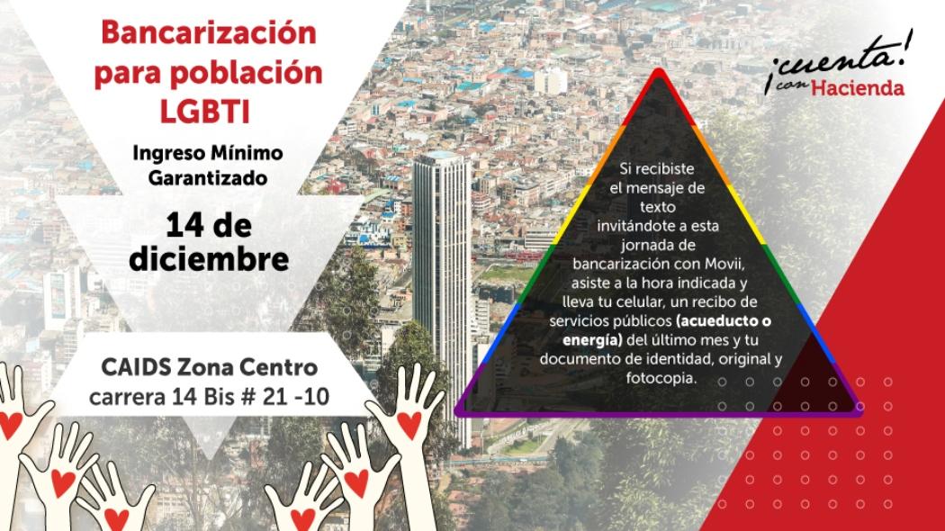 Imagen de apoyo de Primera jornada de bancarizacion para poblacion LGTBI