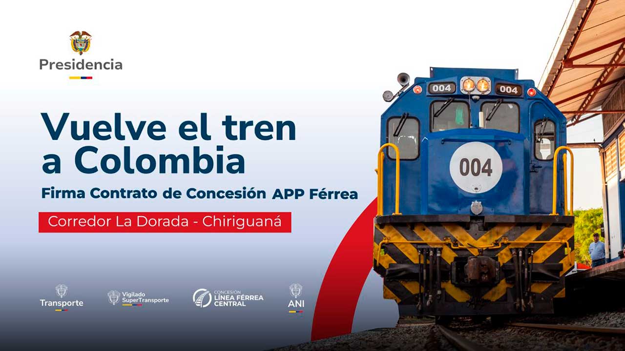 Imagen de apoyo de  Presidente Petro acompaara firma del contrato de concesion APP ferrea del corredor La Dorada  Chiriguana