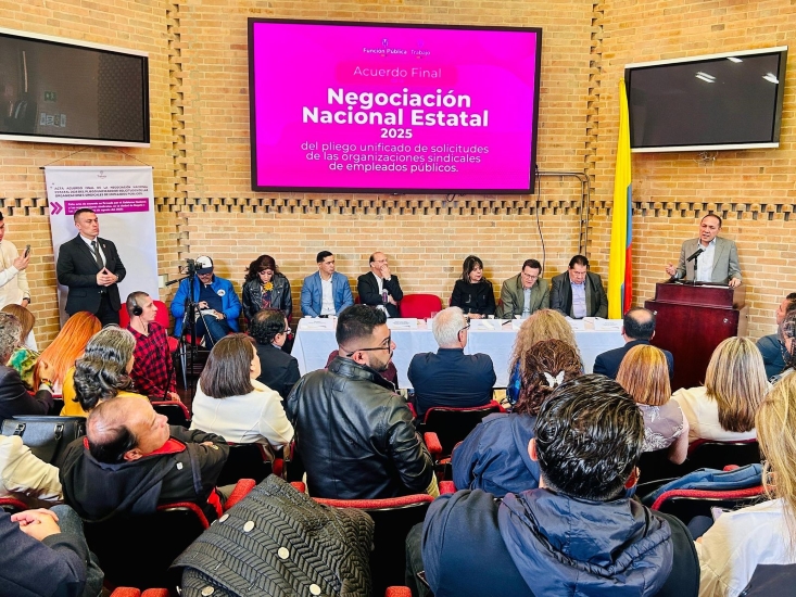 Imagen de apoyo de  Firma de acuerdo estatal materializa la alianza entre organizaciones sindicales y el gobierno