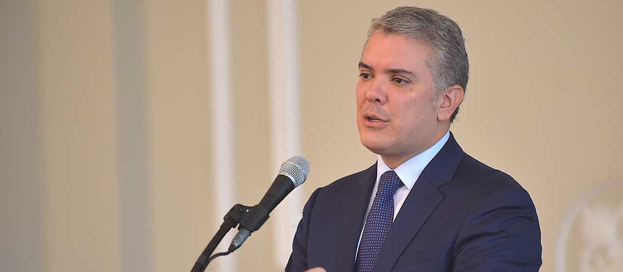 Imagen de apoyo de Presidente Duque lanza estampilla de aporte a la lucha contra covid19
