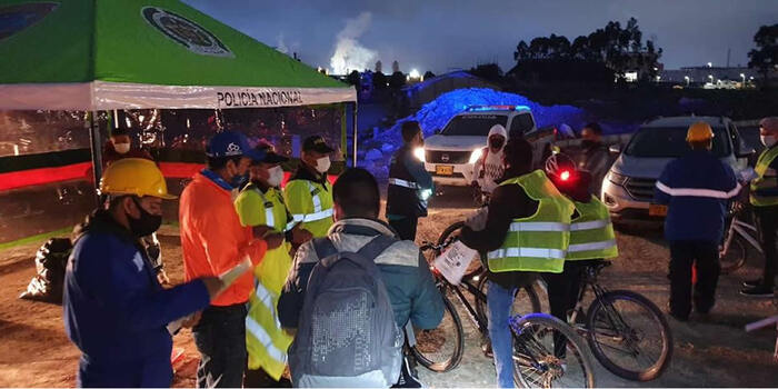 Imagen de apoyo de  Campaas de proteccion y pedagogia a ciclistas