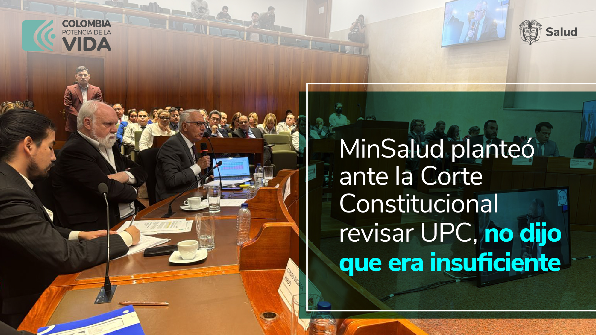 Imagen de apoyo de  MinSalud planteo ante la Corte Constitucional revisar UPC no dijo que era insuficiente
