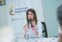 Imagen de apoyo de  La ministra Yaneth Giha les pidio a los maestros que no respondan al llamado de paro de Fecode