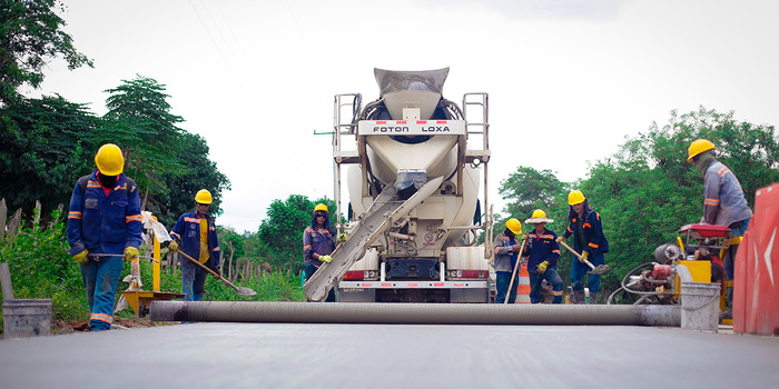 Imagen de apoyo de Avance de 4544 registran obras de pavimentacion de la via Santa Lucia Moitos en el departamento de Cordoba