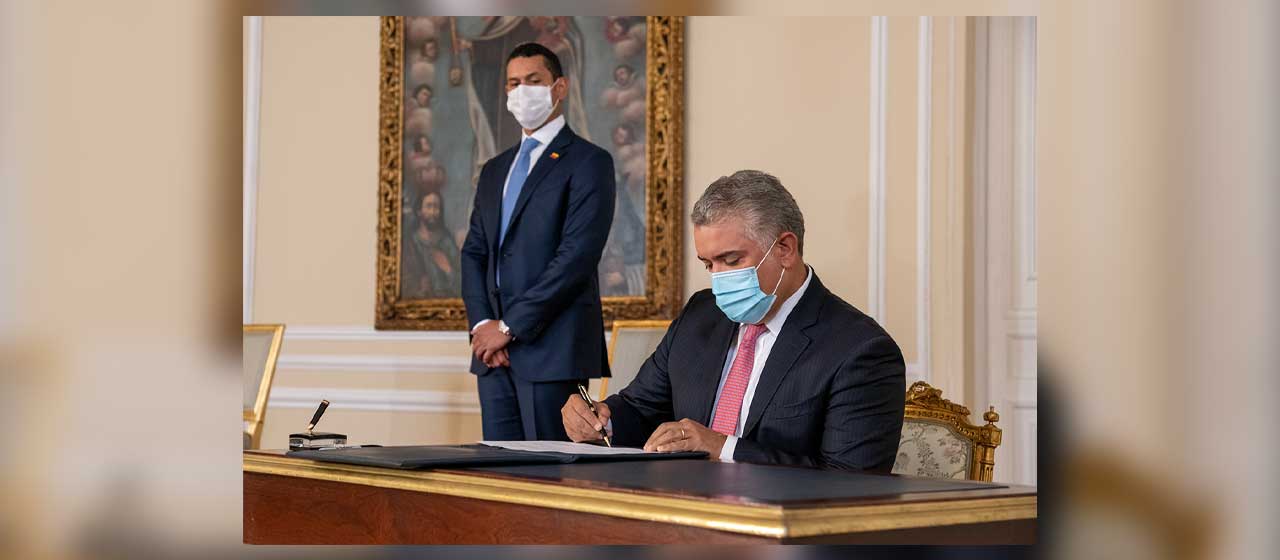 Imagen de apoyo de  Posesion del Ministro del Interior Daniel Palacios asegurando que 2021 es un ao con una agenda legislativa que responde a las necesidades del pais