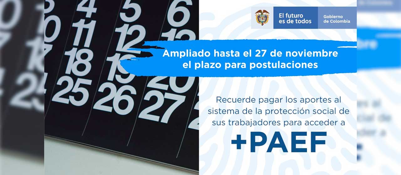 Imagen de apoyo de  Plazo para postularse al PAEF hasta hoy 27 de noviembre