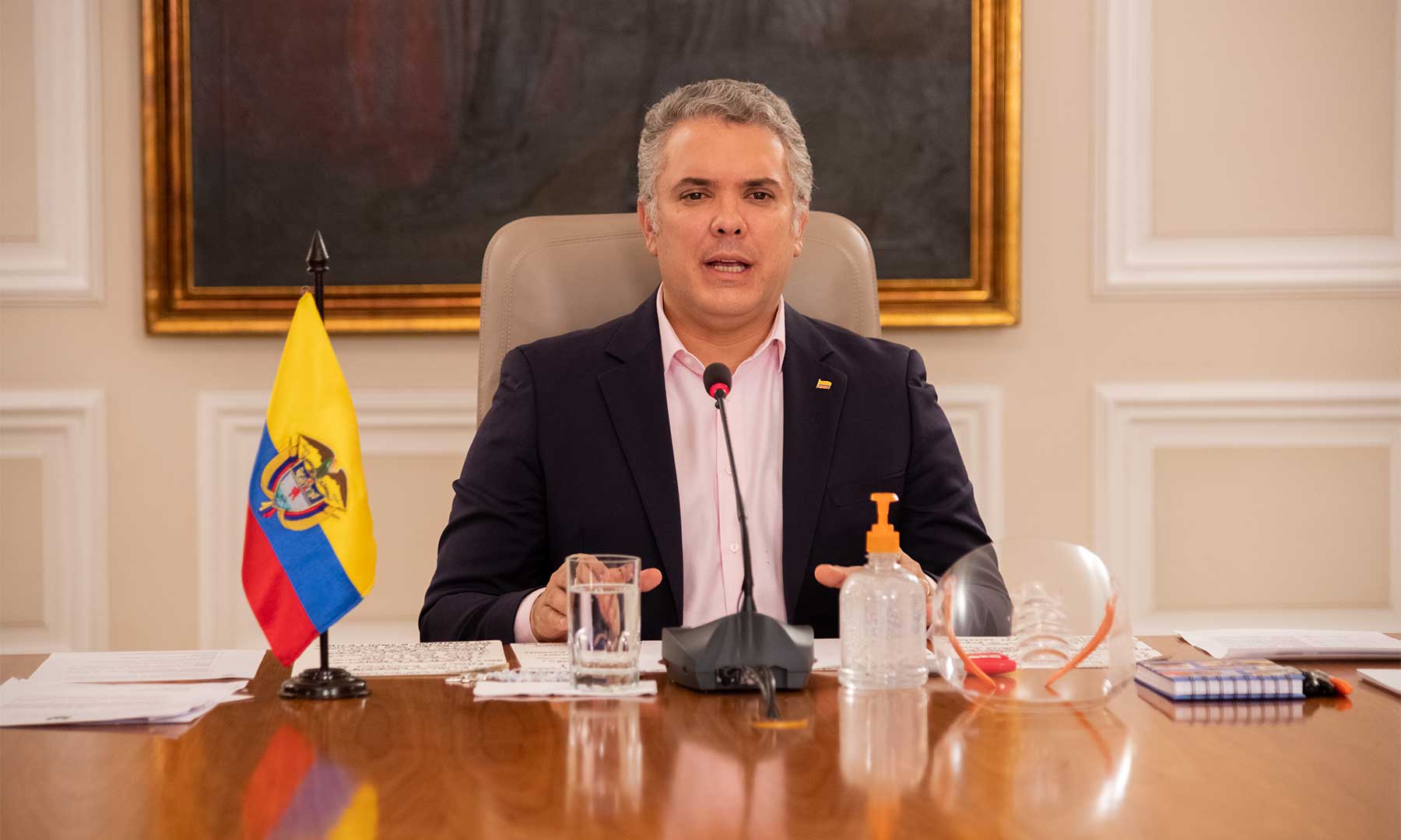 Imagen de apoyo de  Presidente Duque anuncia que el Aislamiento Preventivo Obligatorio se extiende hasta el 11 de mayo y que seran liberados sectores de construccion y manufacturas
