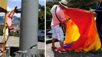 Imagen de apoyo de  Procuraduria pide investigar por hostigamiento agravado a ciudadano que destruyo bandera de la comunidad LGTBI