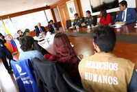 Imagen de apoyo de  Con acompaamiento de la Procuraduria policia y lideres estudiantiles trabajan en protocolos para las movilizaciones sociales