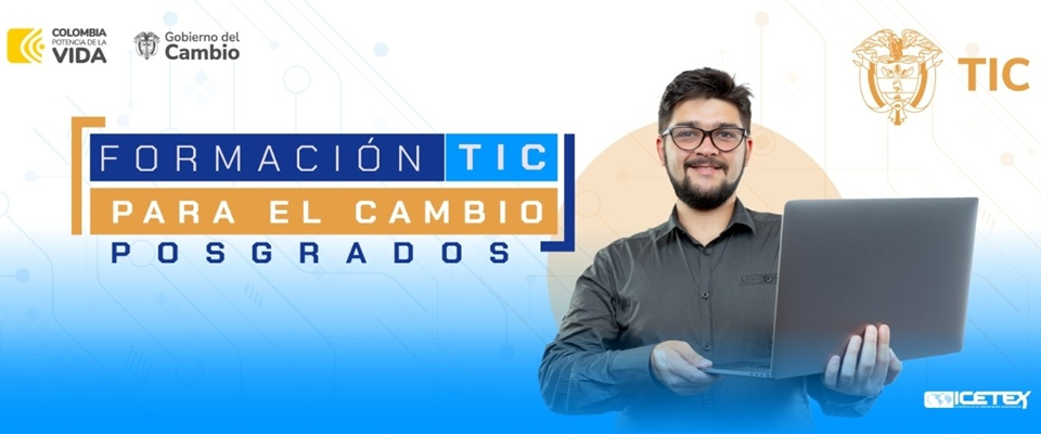 Imagen de apoyo de  Formacion TIC para el Cambio Posgrados da la oportunidad a 373 colombianos de estudiar especializaciones