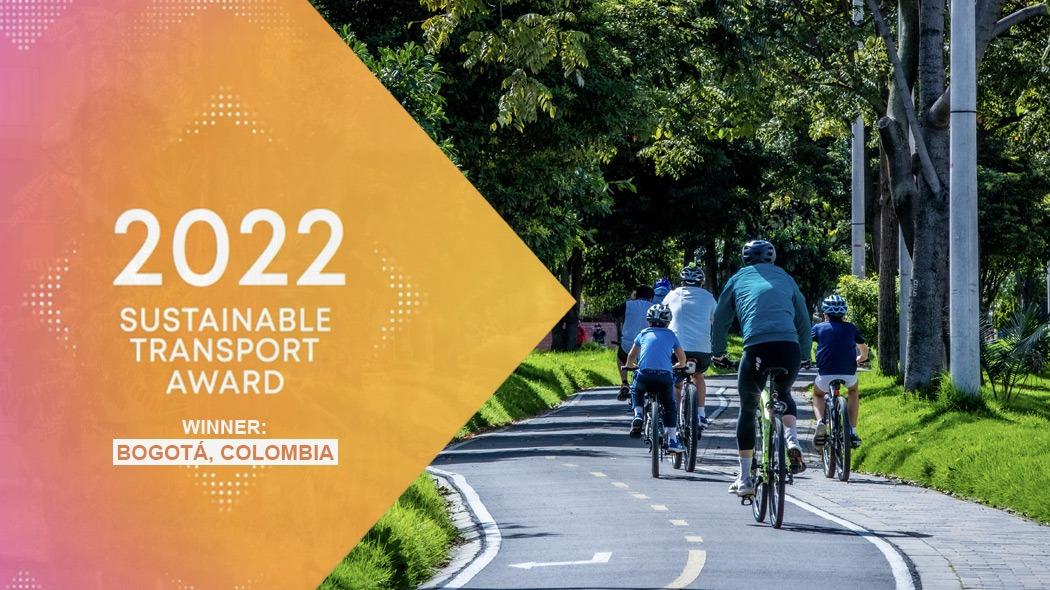 Imagen de apoyo de  Bogota gana premio STA de Transporte Sostenible por promover la movilidad limpia