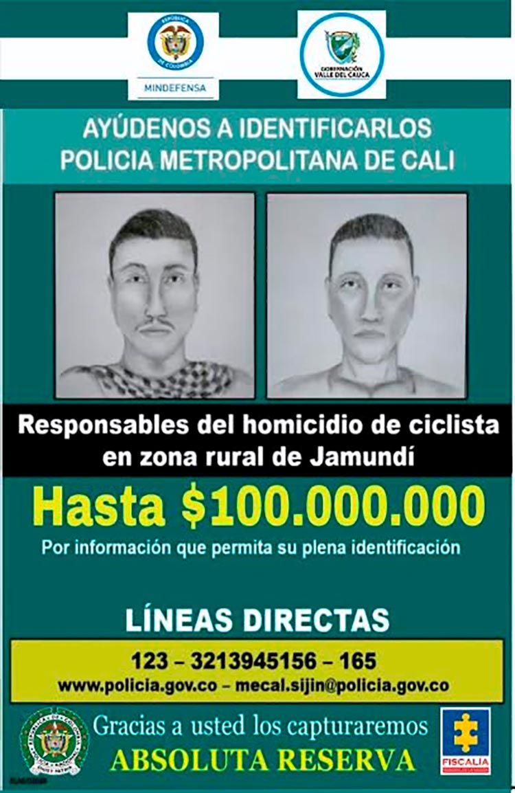 Imagen de apoyo de  Mindefensa anuncio recompensa de hasta 100 millones por informacion que lleve a captura de autores de homicidio en zona rural de Jamundi