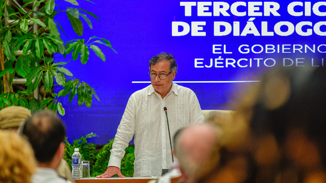 Imagen de apoyo de Presidente Petro firmo Decreto que ordena cese al fuego bilateral y temporal con el Eln entre el 3 de agosto de 2023 y el 29 de enero de 2024