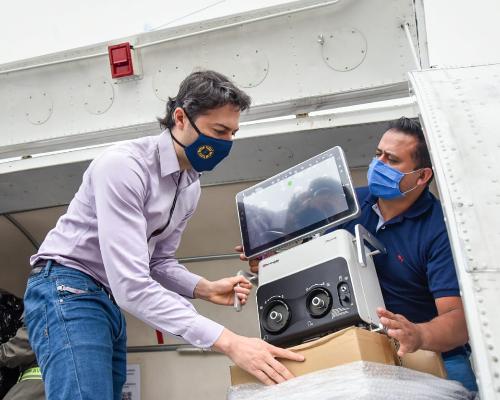 Imagen de apoyo de  Medellin recibio 100 ventiladores mas por parte del Gobierno Nacional para atencion de pacientes con Covid19