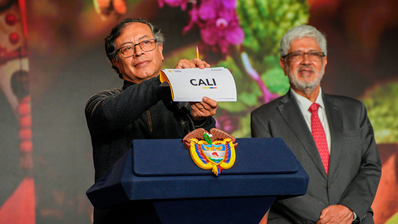 Imagen de apoyo de COP16 de la Biodiversidad en Cali el mundo reunido en Colombia presidente Petro