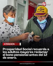 Imagen de apoyo de  Prosperidad Social reitera llamado a personas mayores para reclamar el bono pensional antes del 12 de enero