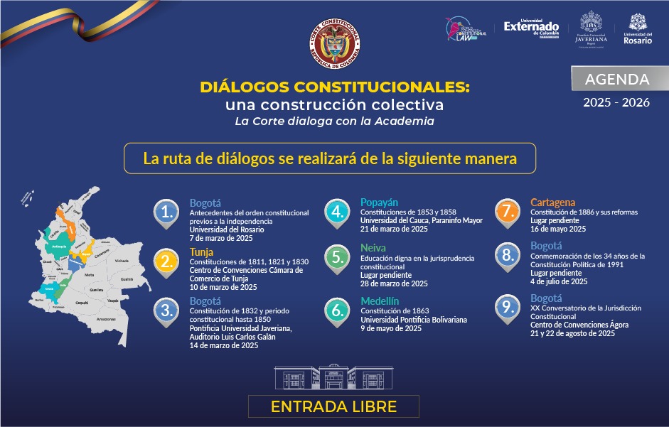 Imagen de apoyo de  La Corte Constitucional anuncia la segunda temporada de los dialogos constitucionales una construccion colectiva