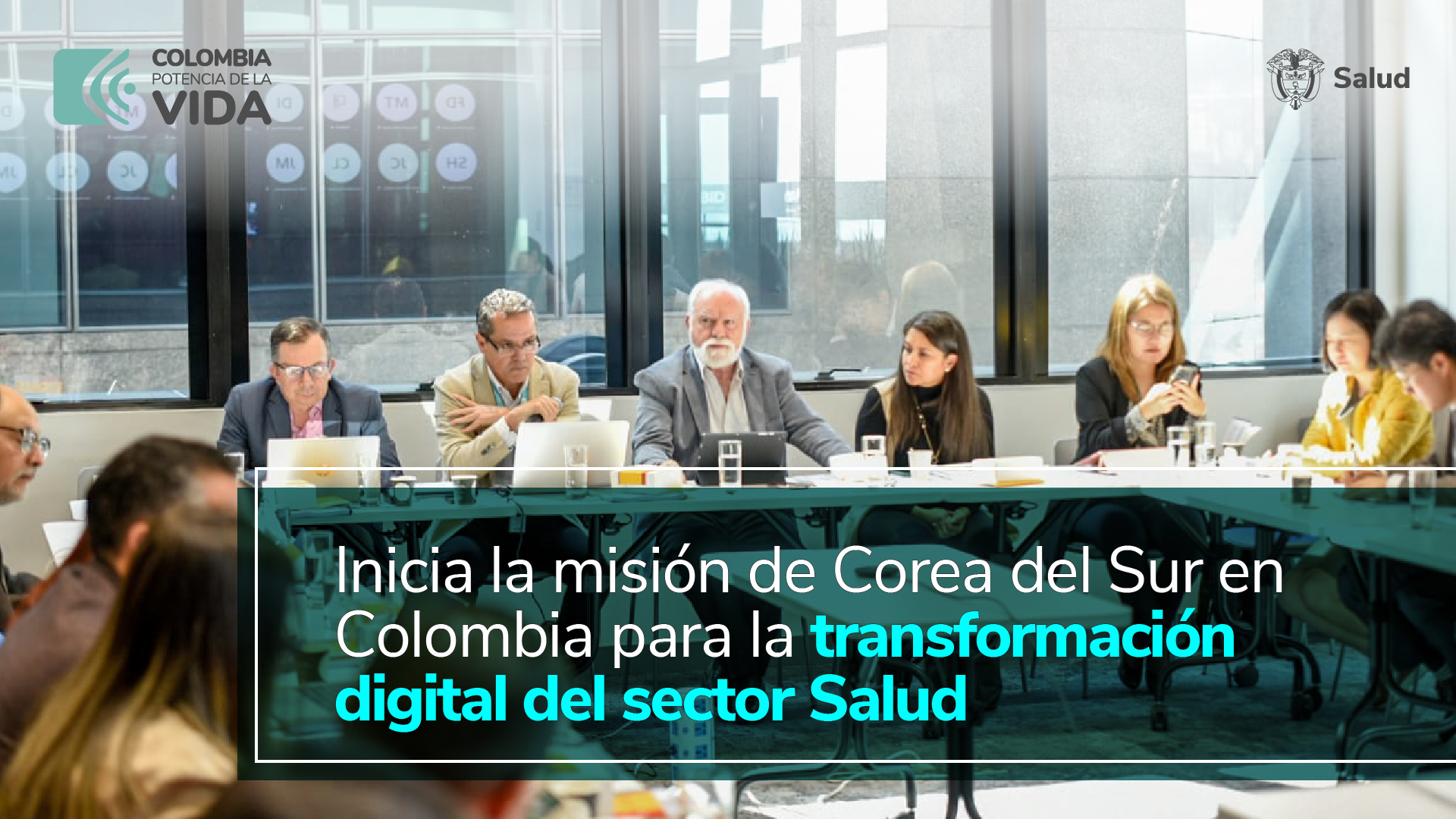 Imagen de apoyo de  Inicia la mision de Corea del Sur en Colombia para la transformacion digital del sector Salud