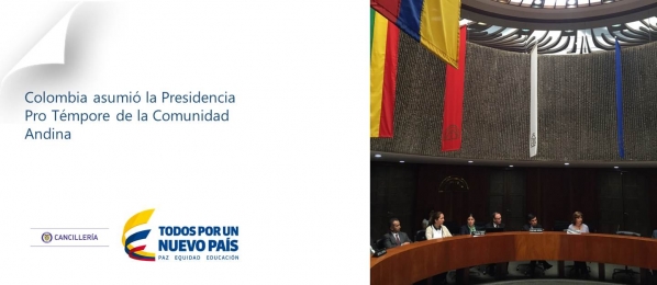 Imagen de apoyo de  Colombia asumio la Presidencia Pro Tempore de la Comunidad Andina