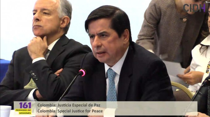 Imagen de apoyo de  Ministro del Interior expuso a la CIDH los avances en la implementacion de los acuerdos de paz