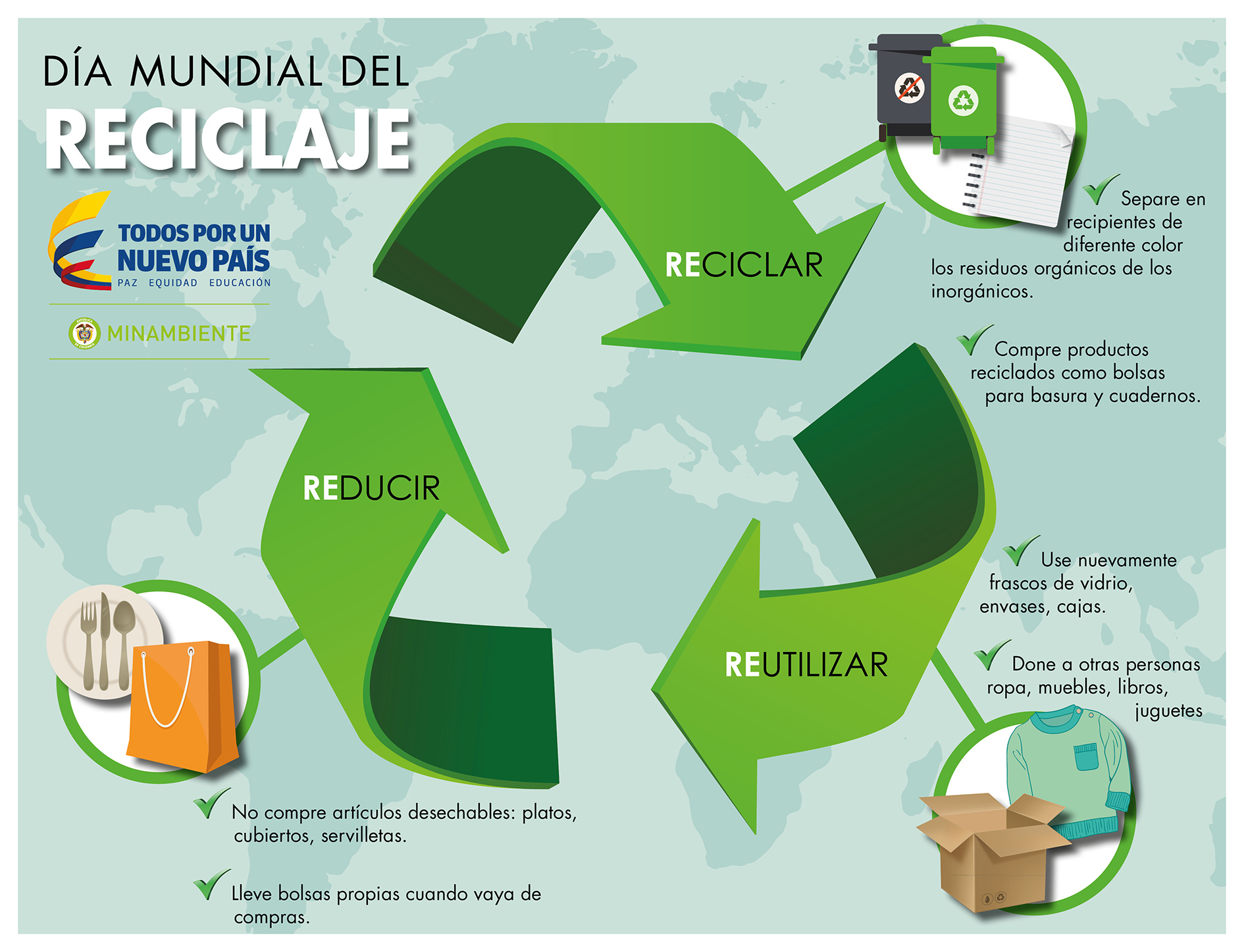 Imagen de apoyo de  A 2018 Colombia tendra una tasa de reciclaje del 20
