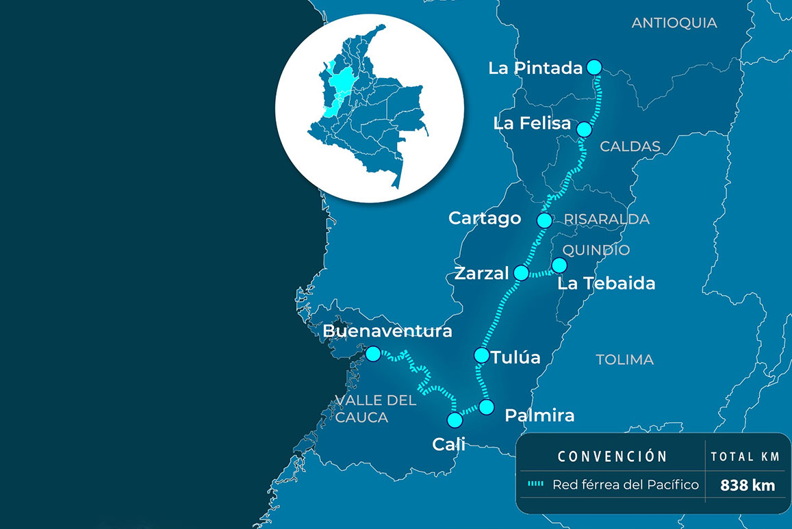 Imagen de apoyo de Agencia Nacional de Infraestructura le apuesta a la reactivacion del modo ferreo y contrata estudios del corredor ferreo del Pacifico