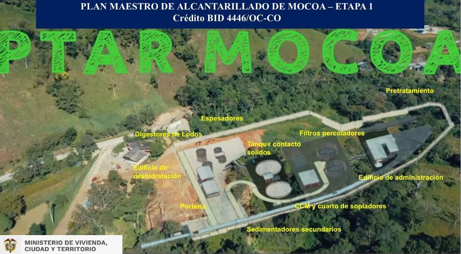 Imagen de apoyo de Se abrio licitacion para la construccion de la PTAR de Mocoa Putumayo