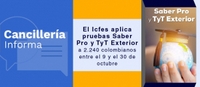 Imagen de apoyo de  En octubre el Icfes aplica pruebas Saber Pro y TyT Exterior a 2240 colombianos