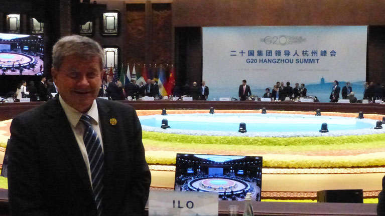 Imagen de apoyo de  El Director General de la OIT celebra el compromiso de los lideres del G20 para hacer frente a las desigualdades y al deficit de empleos