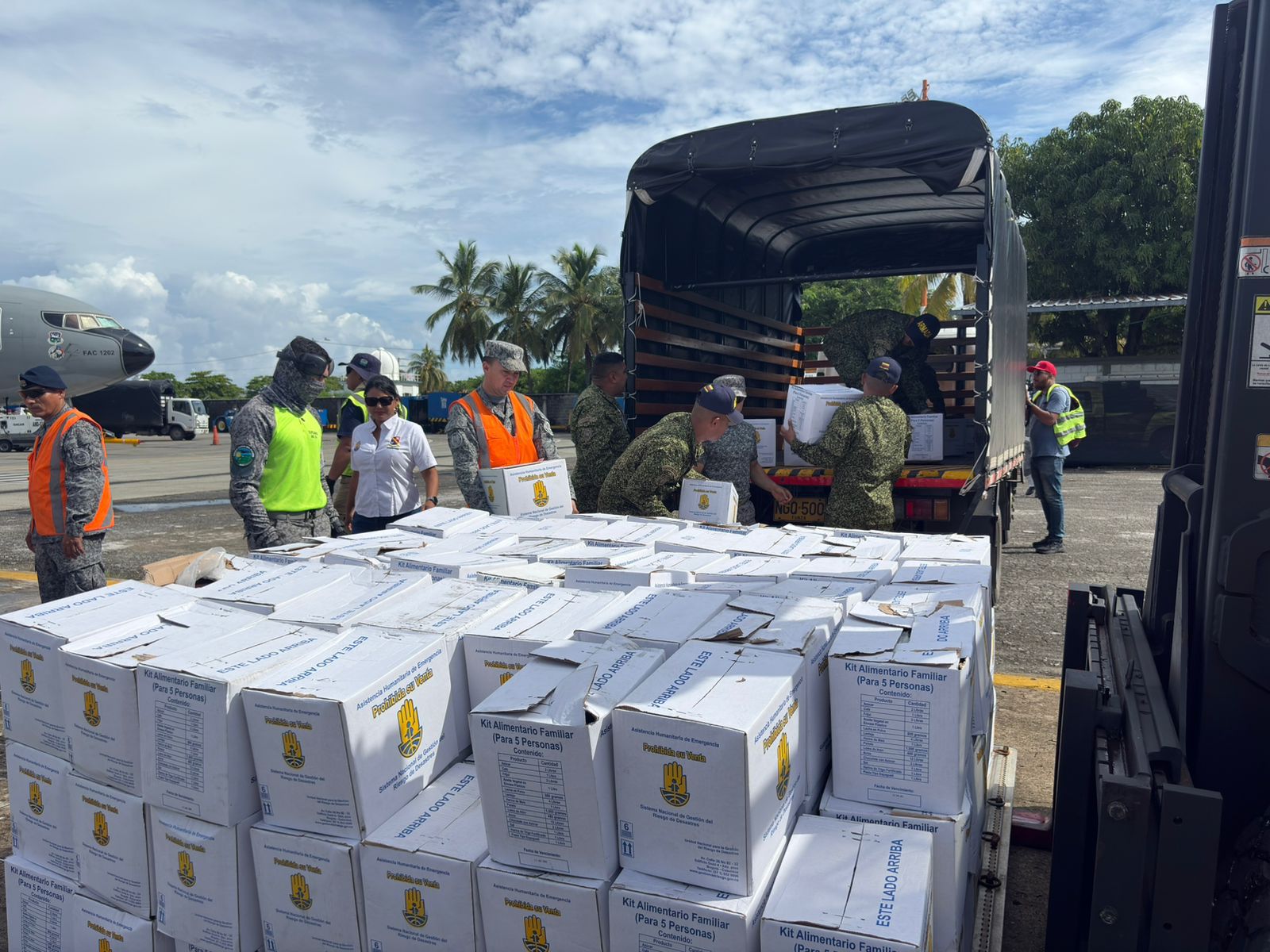 Imagen de apoyo de  Tormenta Melissa UNGRD se anticipa y envia mas de 22 toneladas de ayudas a San Andres y Providencia