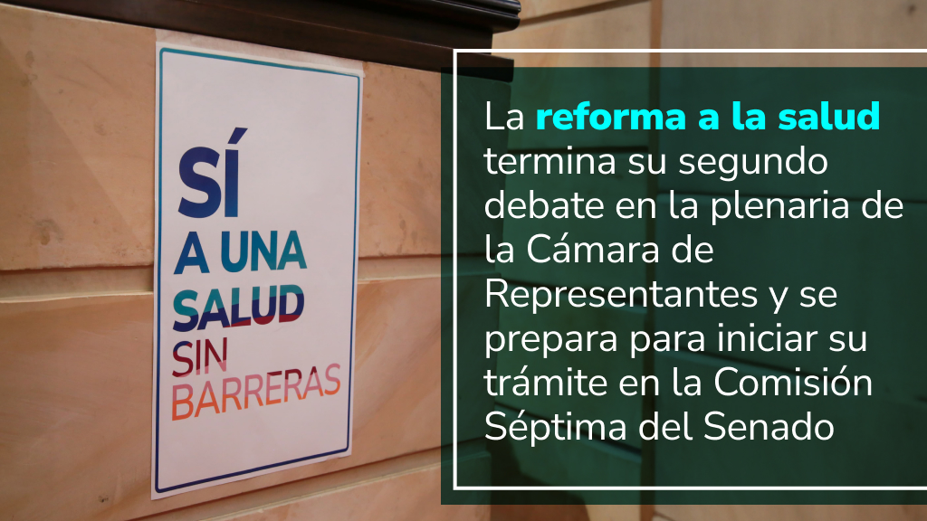 Imagen de apoyo de  La reforma a la salud termina su segundo debate en la plenaria de la Camara de Representantes y se prepara para iniciar su tramite en la Comision Septima del Senado