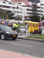 Imagen de apoyo de  Policia de Bogota ha fortalecido la seguridad donde se han detectado los Rompevidrios