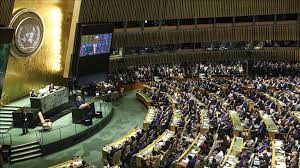 Imagen de apoyo de  Se les solicita a los estados miembros de la ONU a actuar con responsabilidad global ante conflicto Rusia y Ucrania